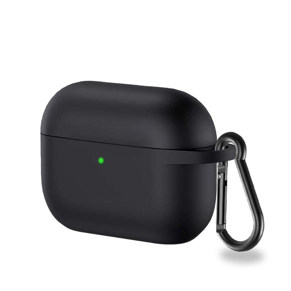 Coque en silicone avec mousqueton AirPods Pro Noir