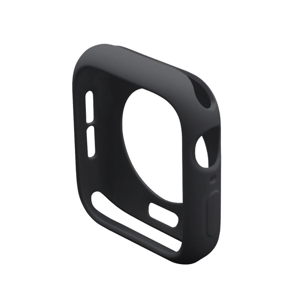 Coque en silicone Apple Watch SE 44mm, noir