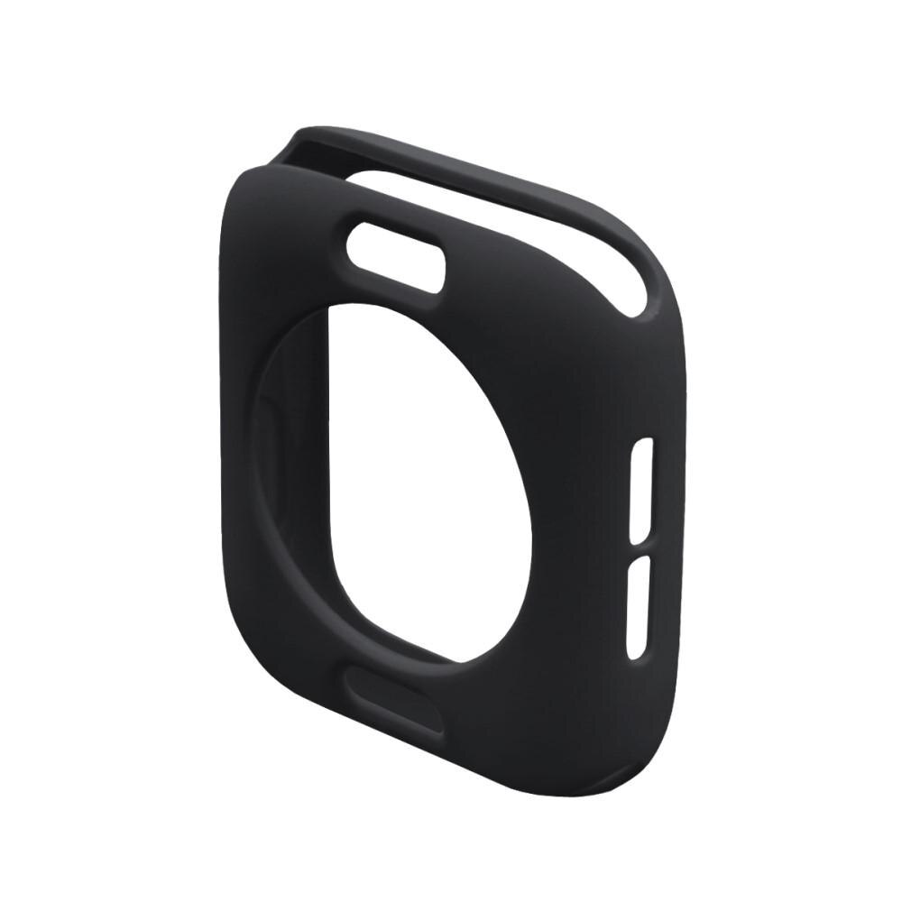 Coque en silicone Apple Watch 44mm, noir