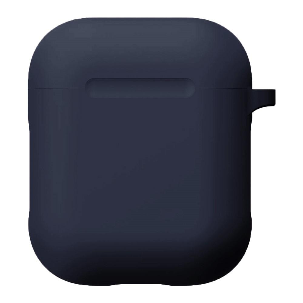 Coque en silicone avec mousqueton AirPods Bleu marine