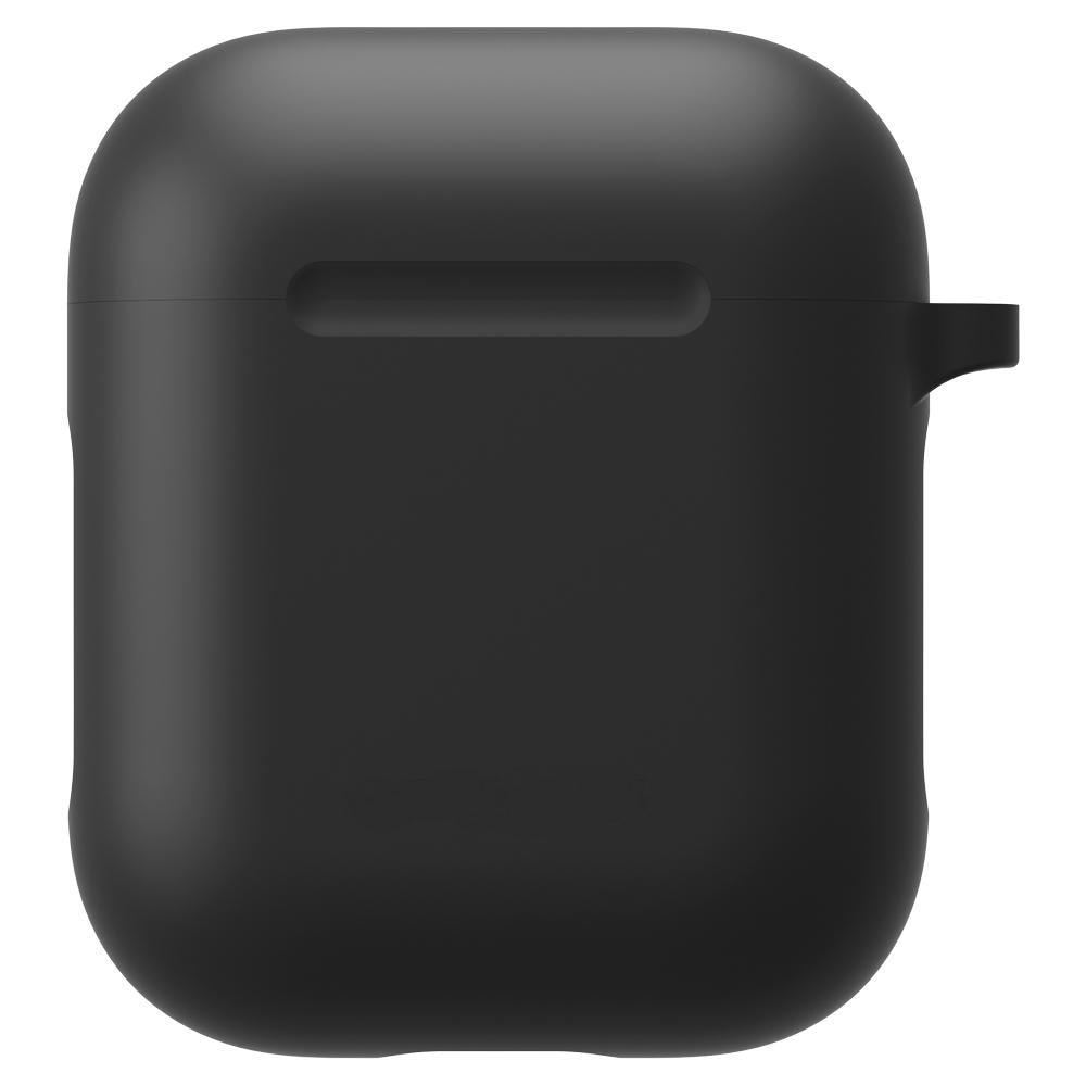 Coque en silicone avec mousqueton AirPods Noir