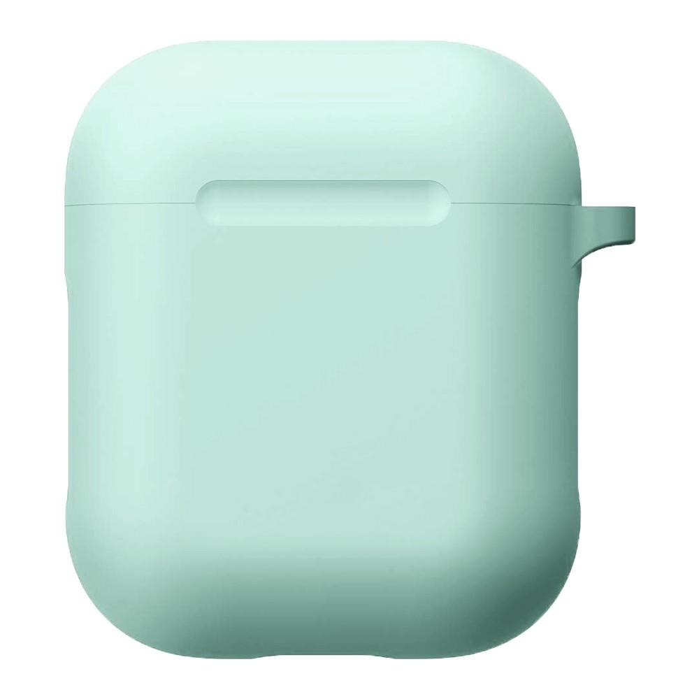 Coque en silicone avec mousqueton AirPods Bleu