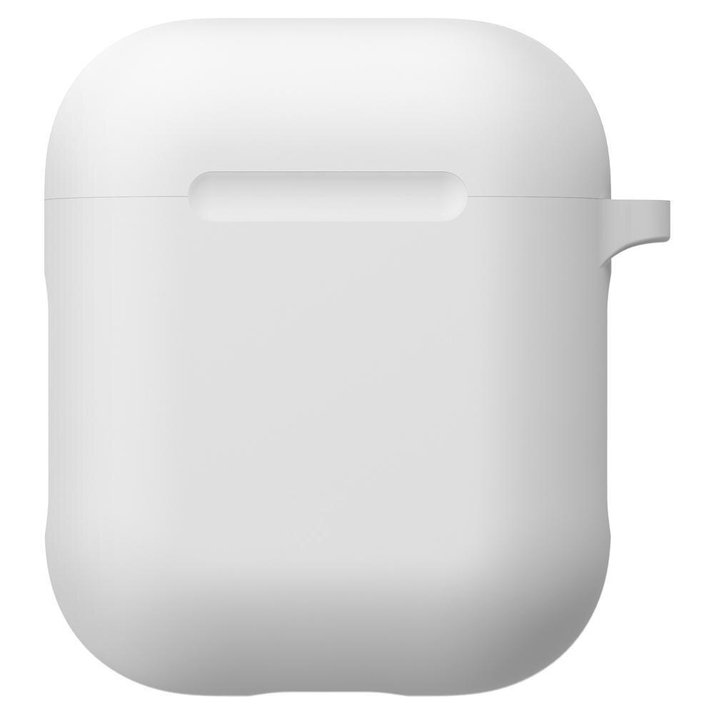 Coque en silicone avec mousqueton AirPods Blanc