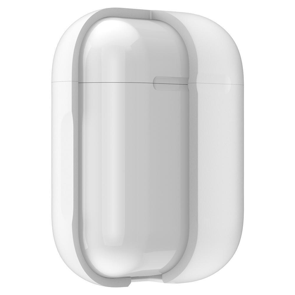 Coque en silicone avec mousqueton AirPods Blanc