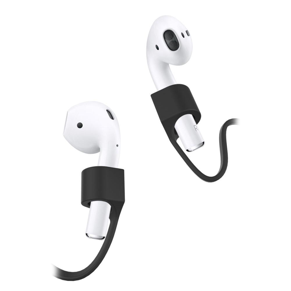 Laniere en silicone AirPods Noir