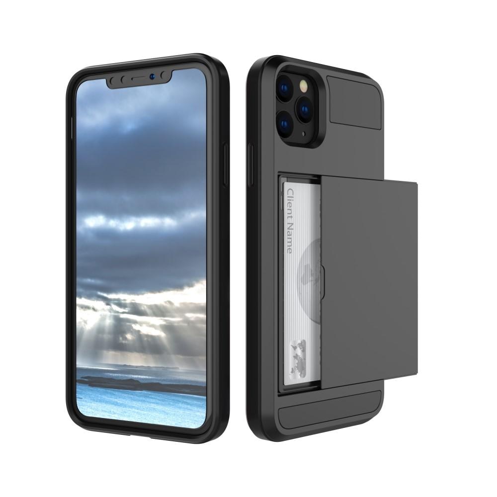 Coque à cartes iPhone 11 Pro Max, Noir