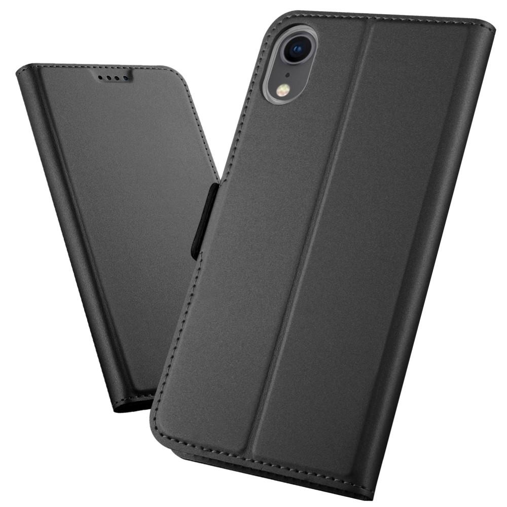 Étui portefeuille Slim Card Wallet iPhone Xr Gris