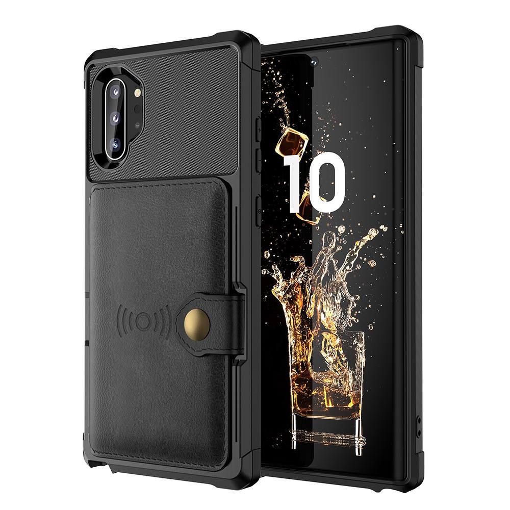 Coque porte-cartes Tough Multi-slot Samsung Galaxy Note 10 Plus Noir