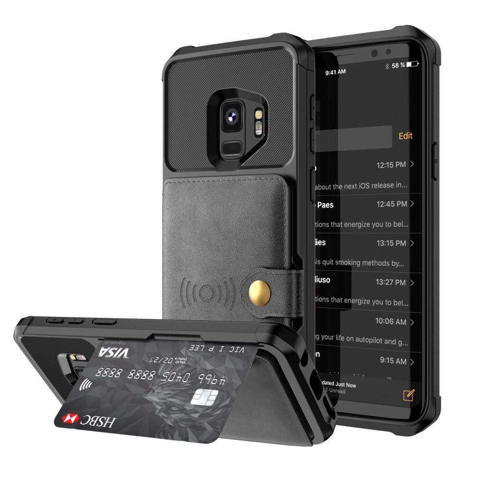 Coque porte-cartes Tough Multi-slot Samsung Galaxy S9 Noir