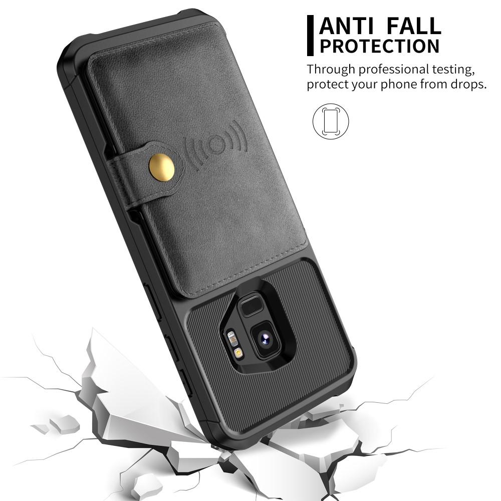 Coque porte-cartes Tough Multi-slot Samsung Galaxy S9 Noir