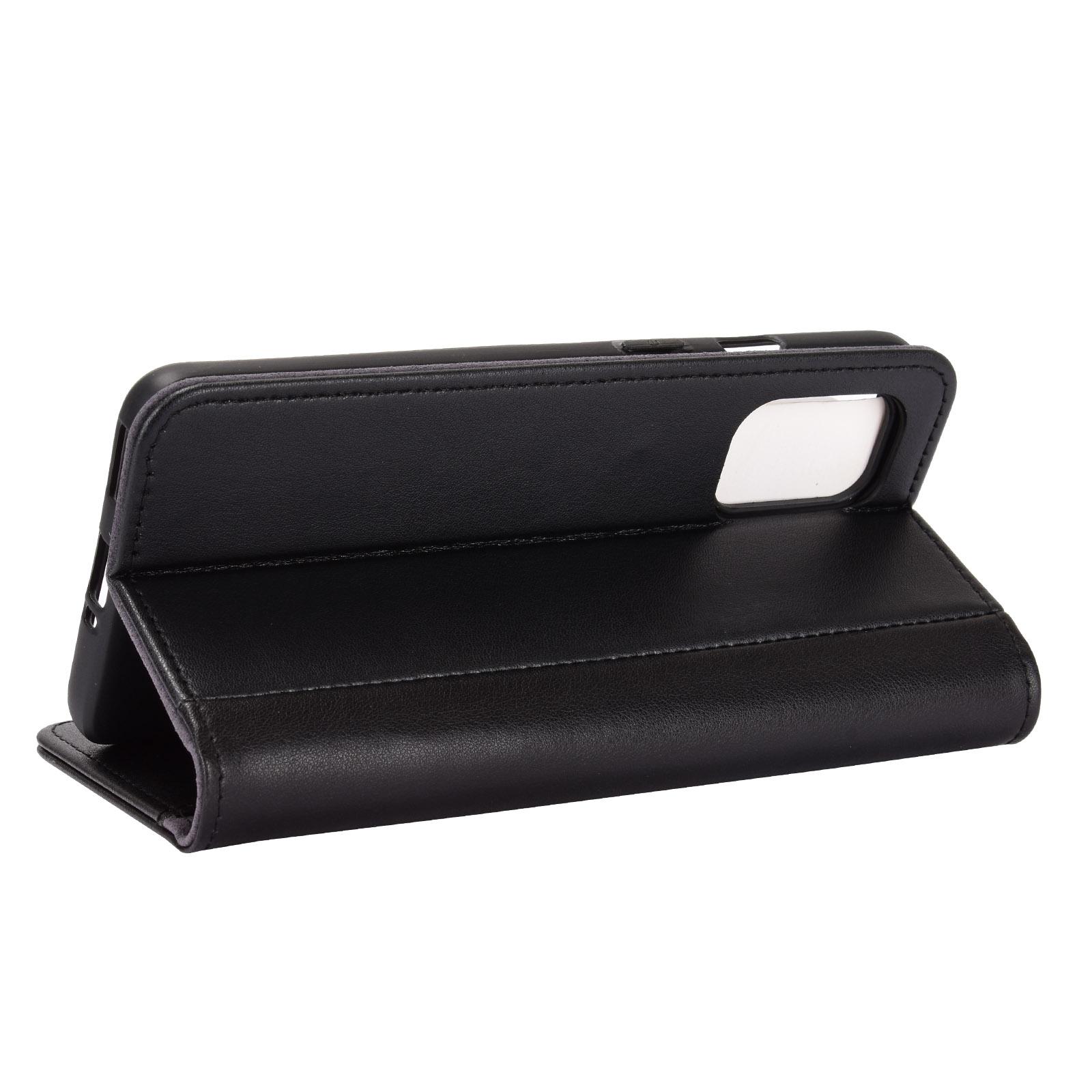 Étui en cuir veritable  OnePlus 8T, Noir