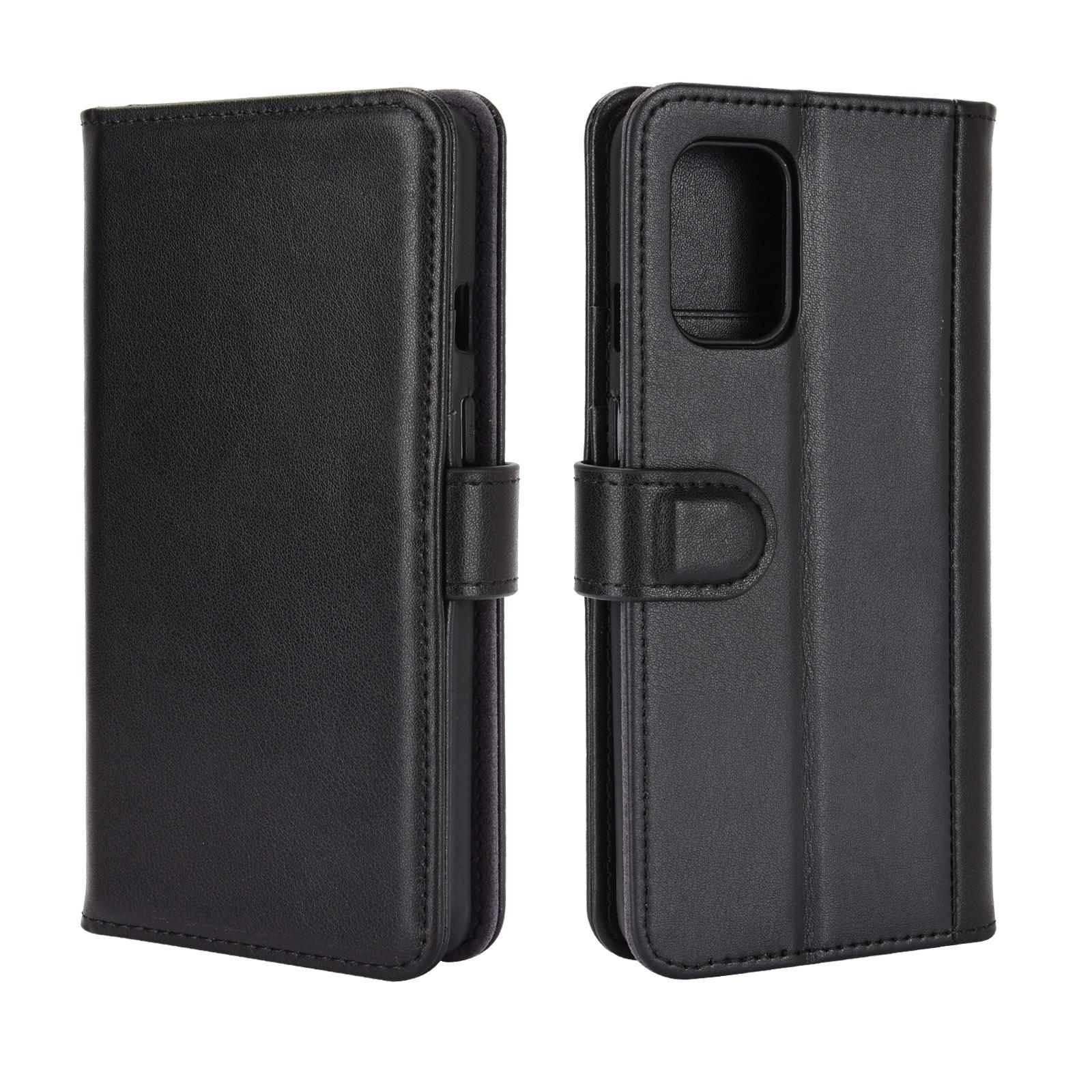 Étui en cuir veritable  OnePlus 8T, Noir