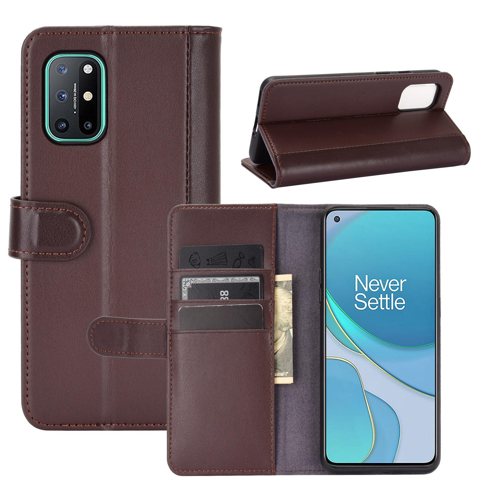 Étui en cuir veritable OnePlus 9, marron