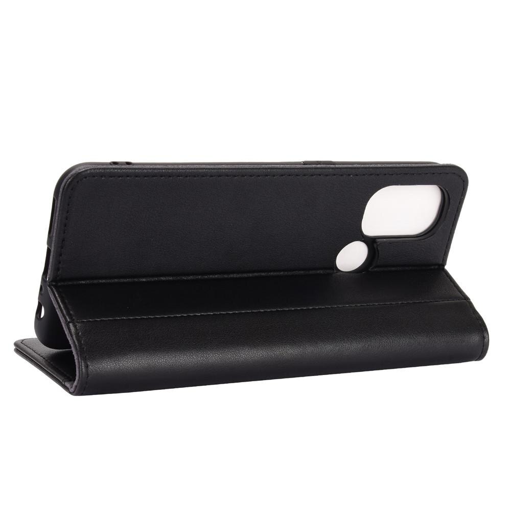Étui en cuir veritable  OnePlus Nord N100, Noir