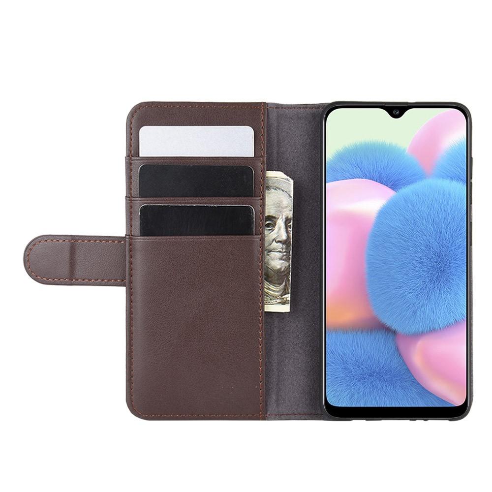 Étui en cuir veritable Samsung Galaxy A41, Marron