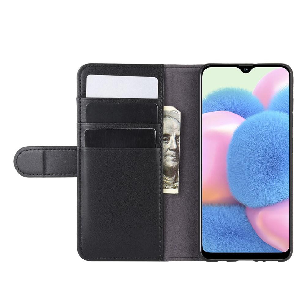 Étui en cuir veritable Samsung Galaxy A41, Noir
