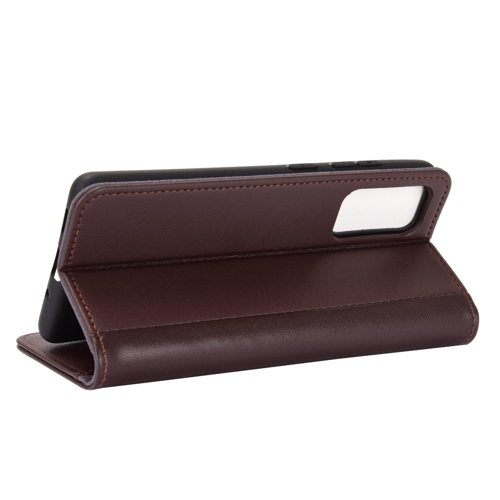 Étui en cuir veritable Samsung Galaxy S20 FE, Marron