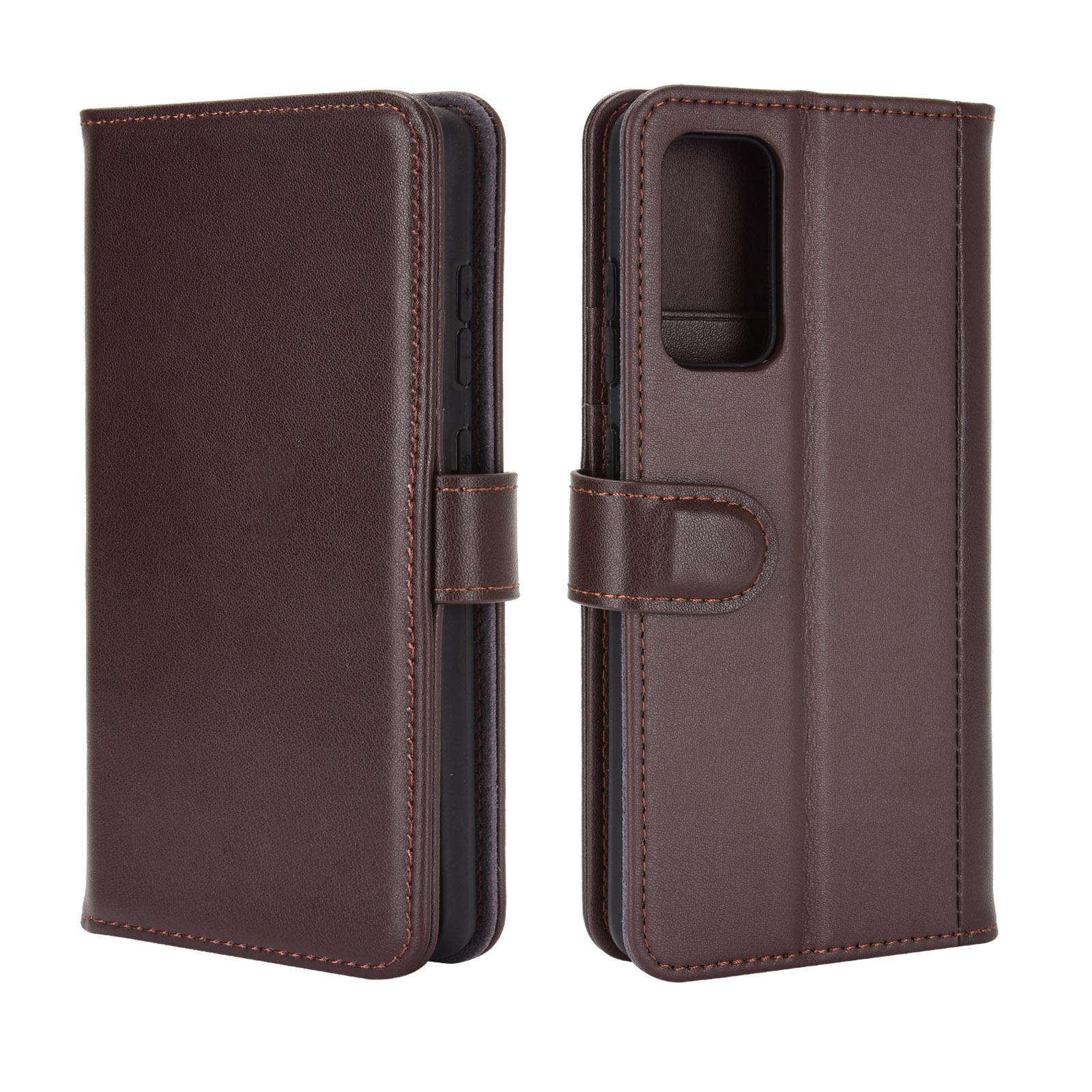 Étui en cuir veritable Samsung Galaxy S20 FE, Marron