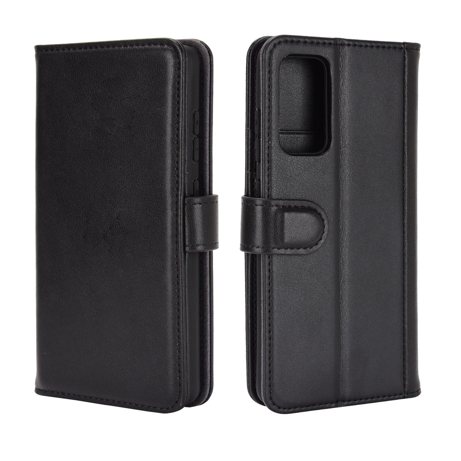 Étui en cuir veritable Samsung Galaxy S20 FE, Noir