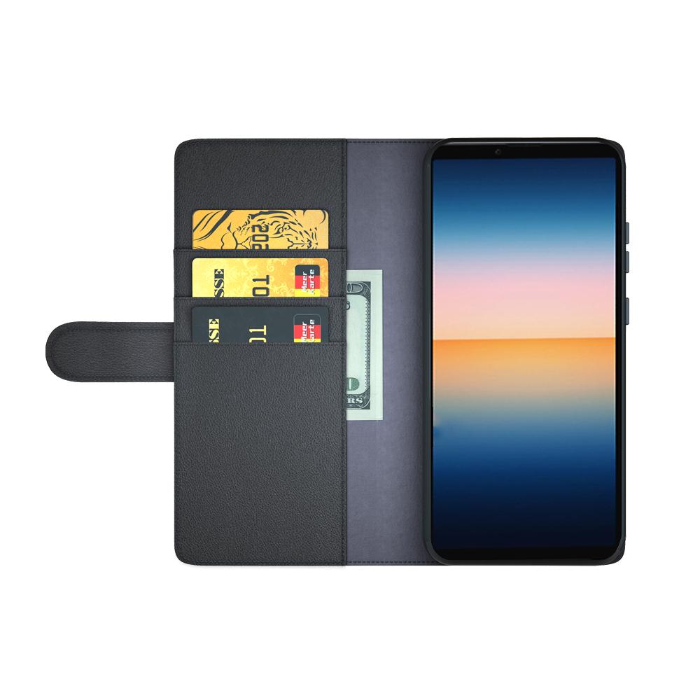 Étui en cuir veritable Sony Xperia 10 III, Marron
