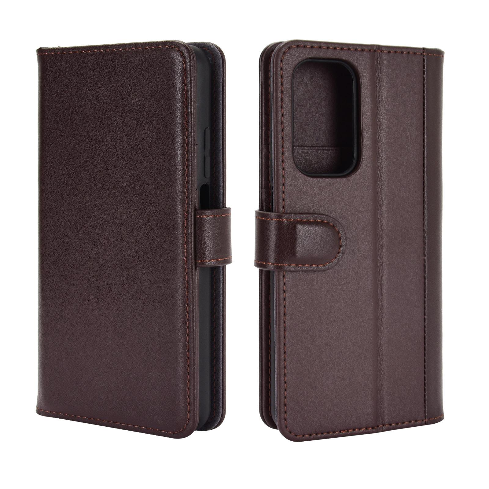 Étui en cuir veritable Xiaomi Mi 10T/10T Pro, Marron