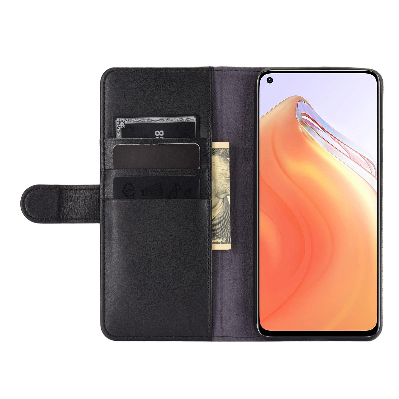 Étui en cuir veritable Xiaomi Mi 10T/10T Pro, noir