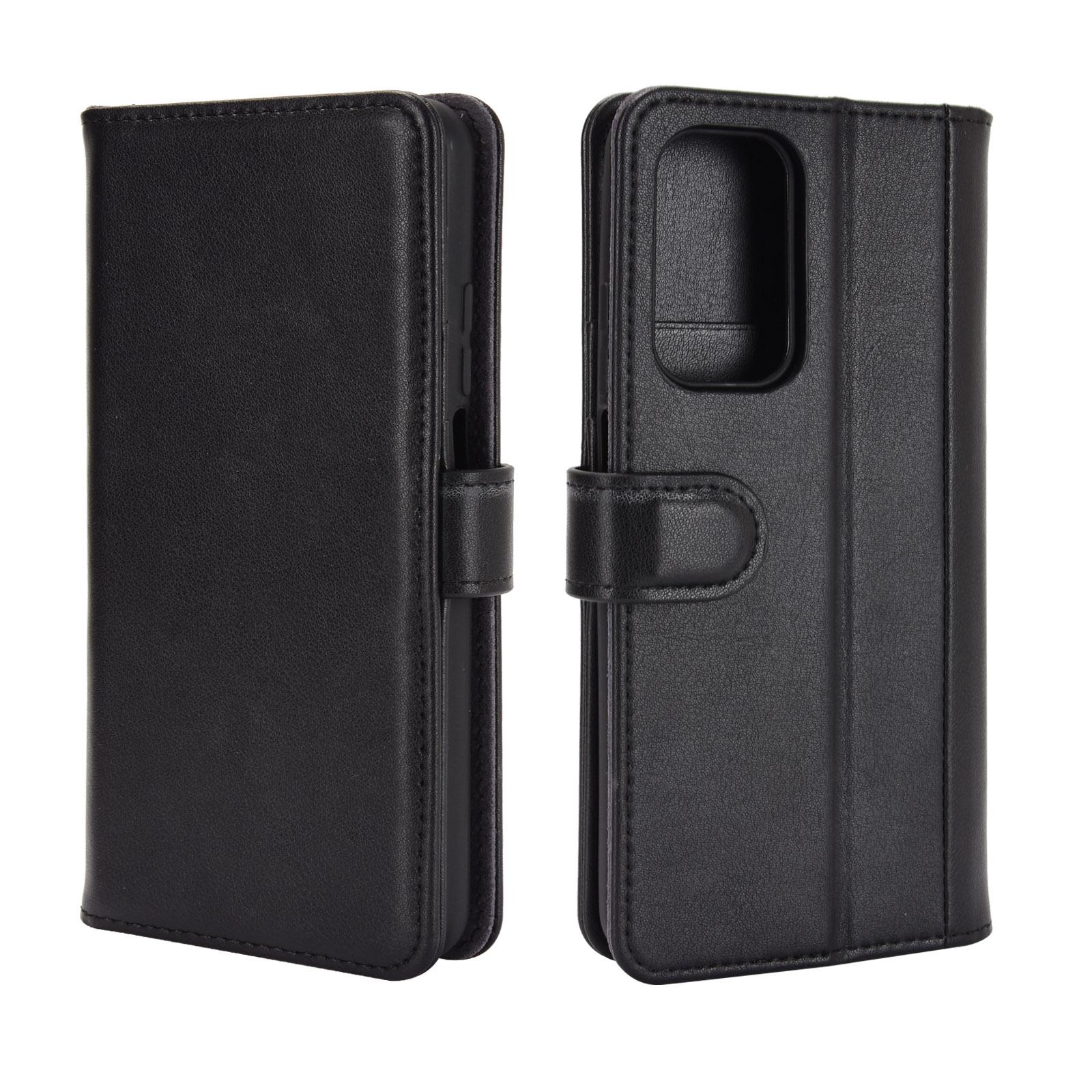 Étui en cuir veritable Xiaomi Mi 10T/10T Pro, Noir