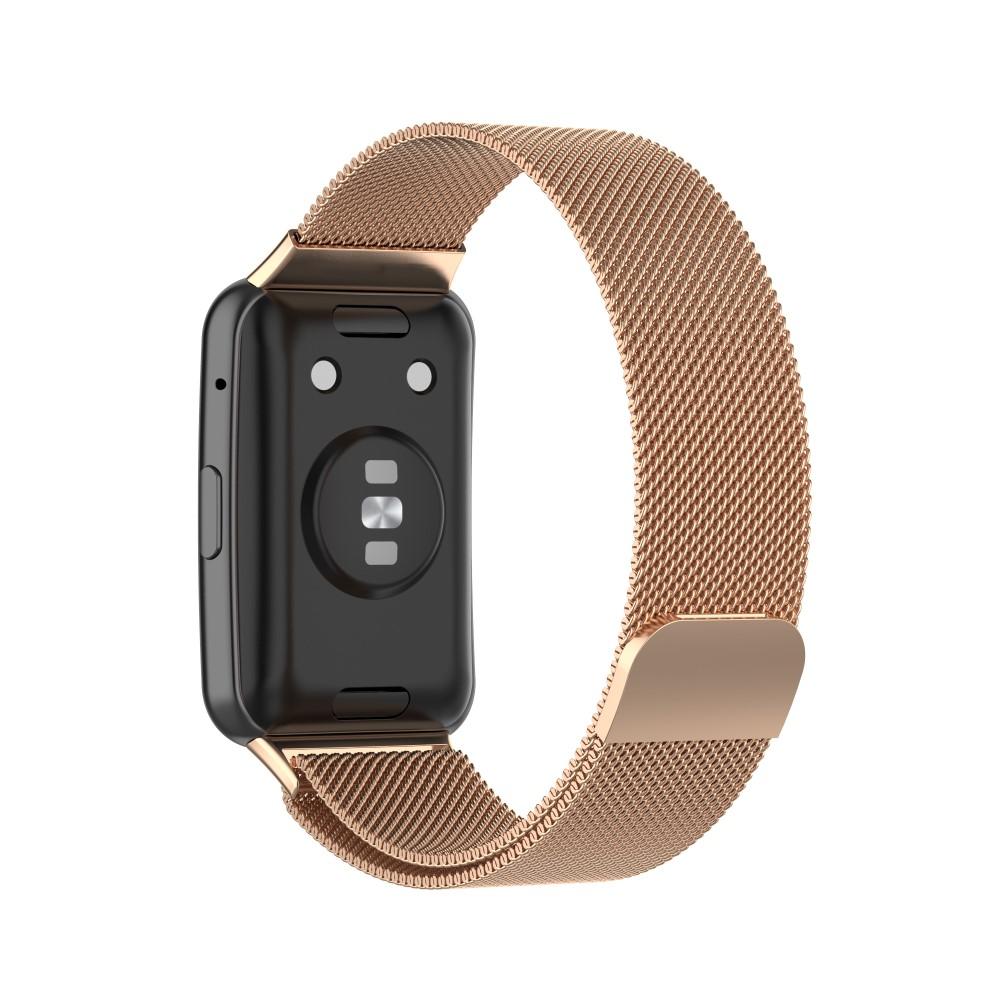 Bracelet milanais pour Huawei Watch Fit, Or rose