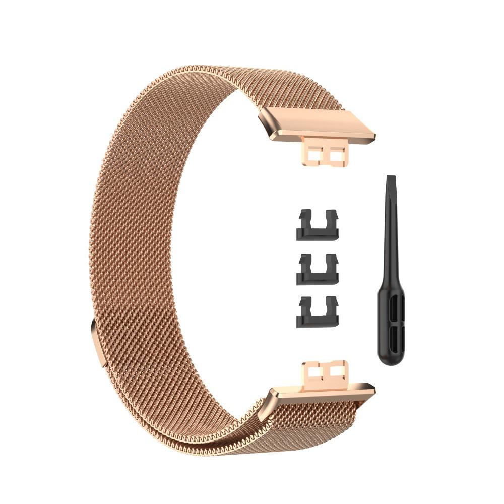 Bracelet milanais pour Huawei Watch Fit, Or rose