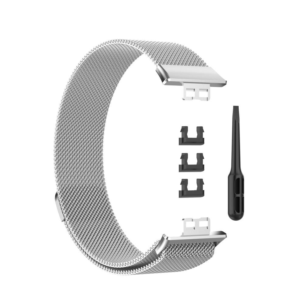 Bracelet milanais pour Huawei Watch Fit, Argent