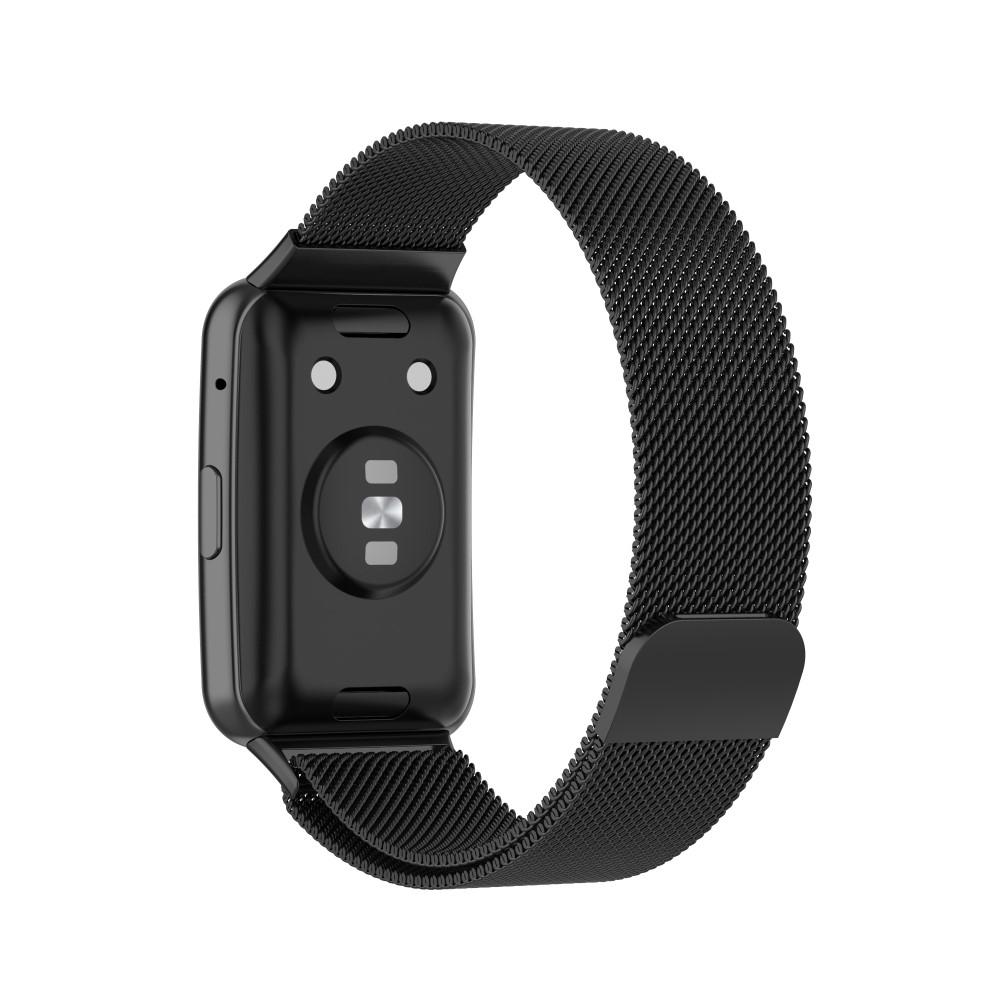 Bracelet milanais pour Huawei Watch Fit, Noir