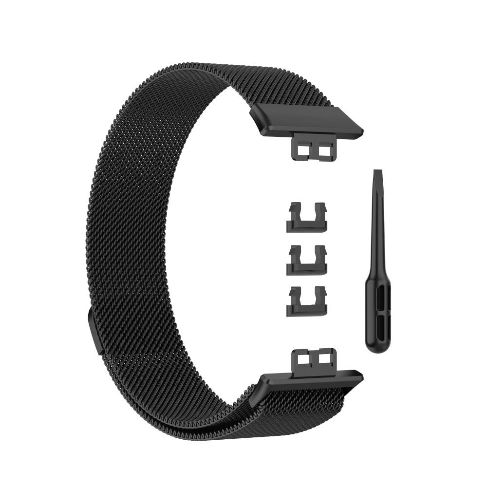 Bracelet milanais pour Huawei Watch Fit, noir