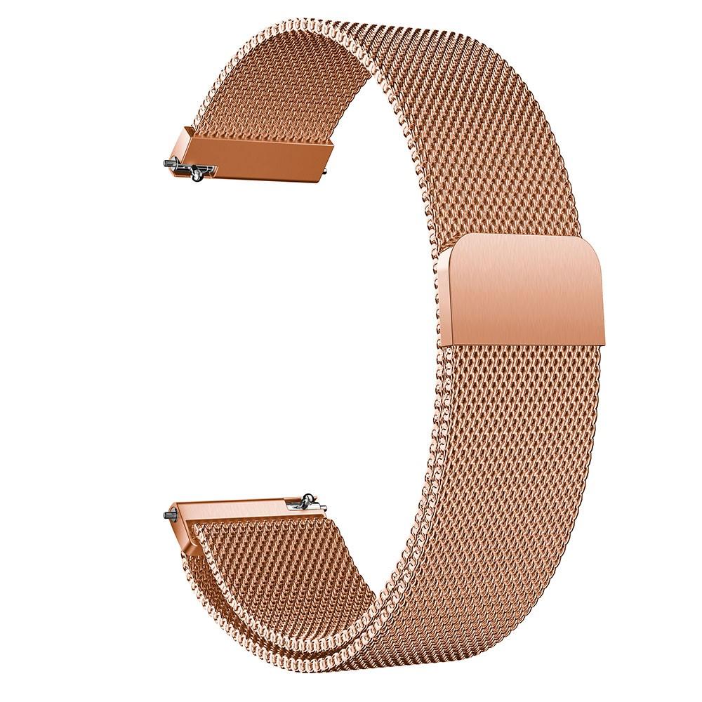 Bracelet milanais pour Huawei Watch GT 3 42mm/Watch GT 2 42mm, Or rose