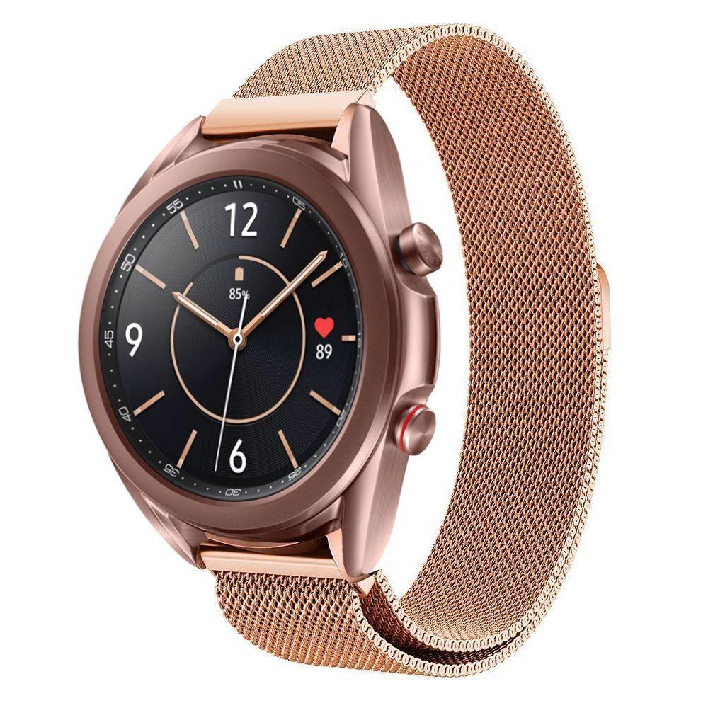 Bracelet milanais pour Samsung Galaxy Watch 3 41mm, Or rose