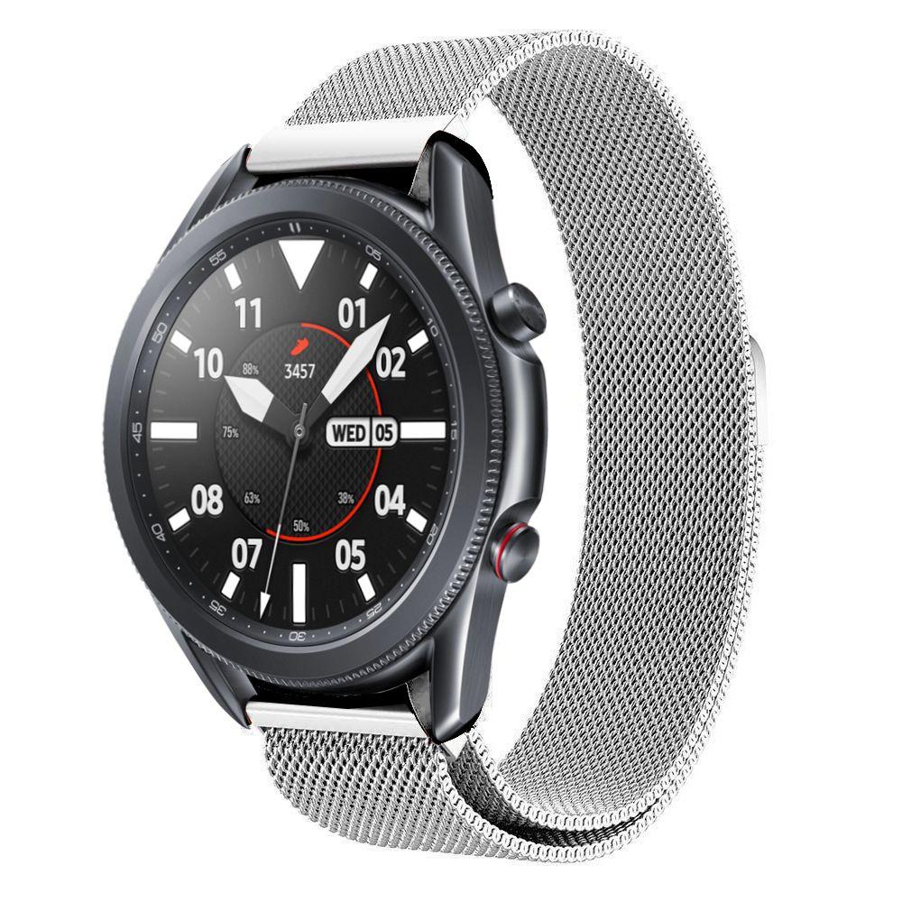 Bracelet milanais pour Samsung Galaxy Watch 3 41mm, Argent