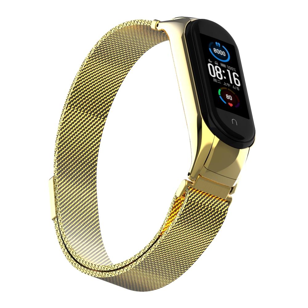 Bracelet milanais pour Xiaomi Mi Band 5/6, or