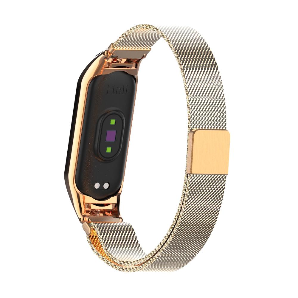 Bracelet milanais pour Xiaomi Mi Band 5/6, or rose