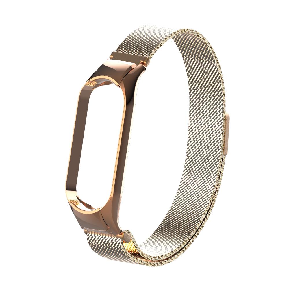 Bracelet milanais pour Xiaomi Mi Band 5/6, or rose