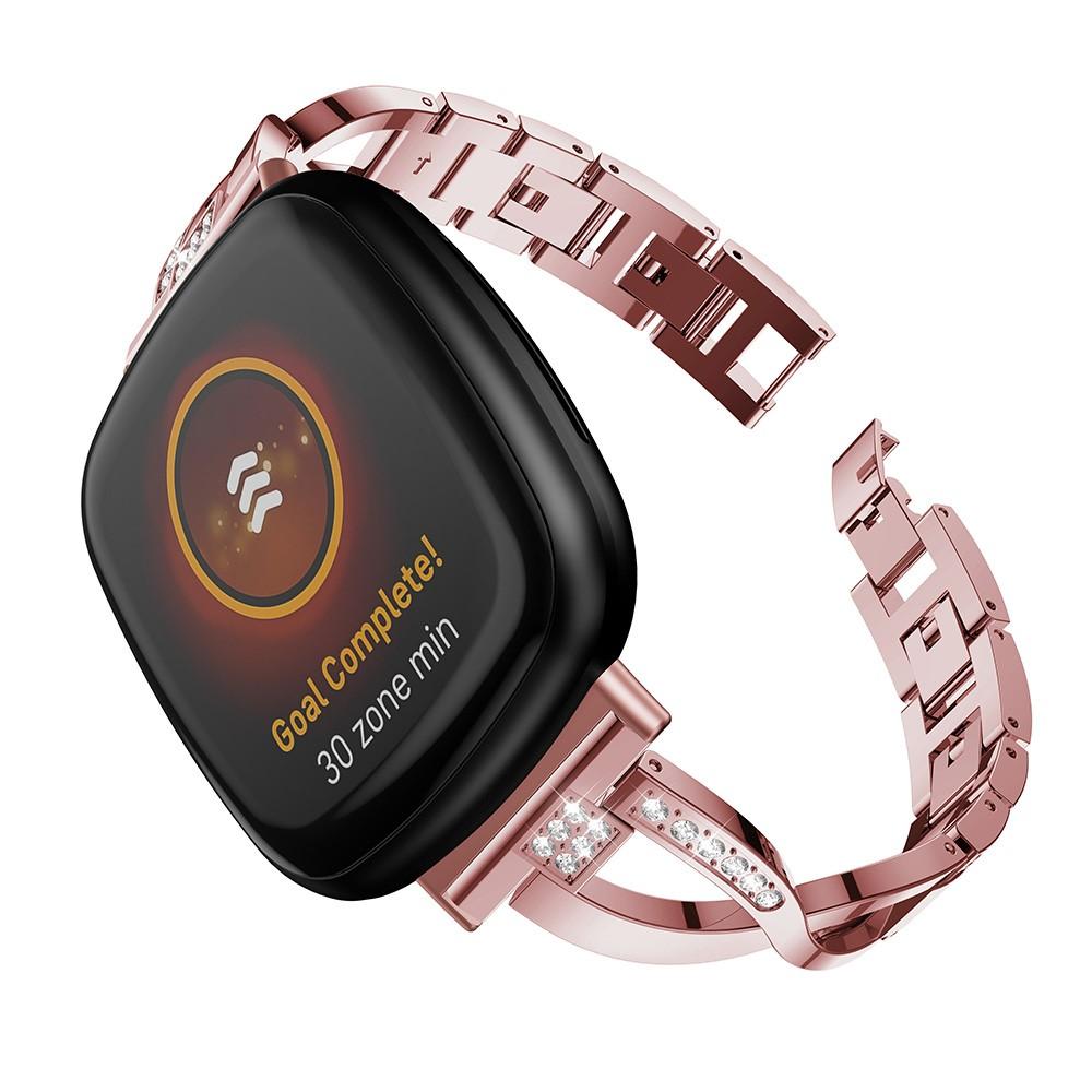 Bracelet Cristal Fitbit Versa 3/Sense Pink