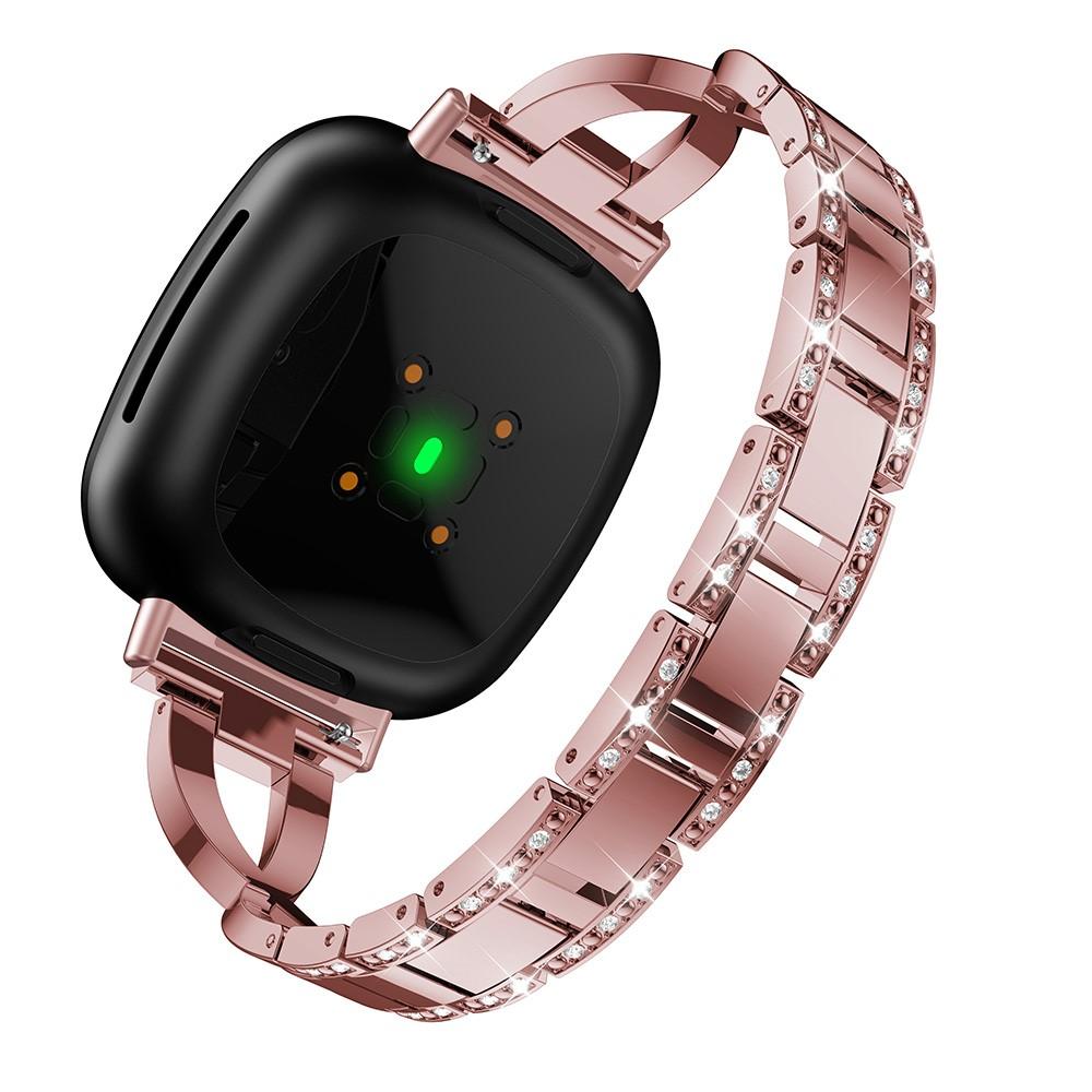 Bracelet Cristal Fitbit Versa 3/Sense Pink