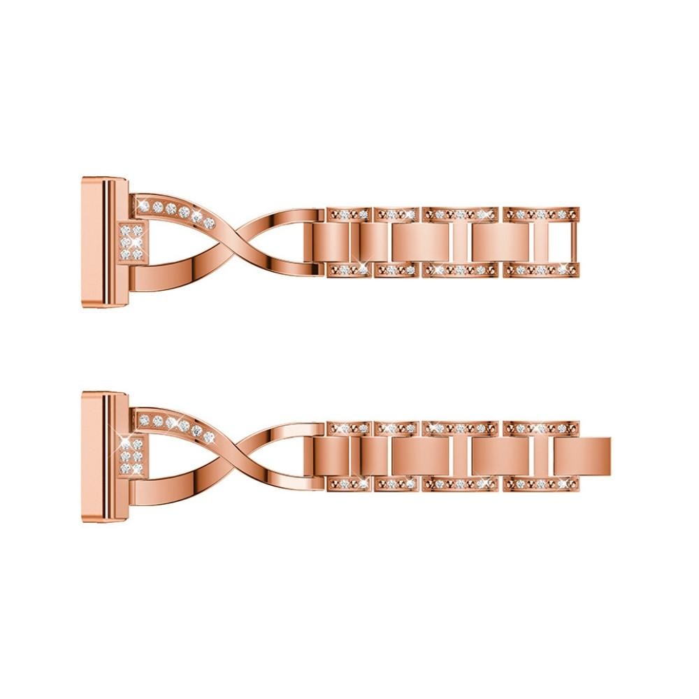 Bracelet Cristal Fitbit Versa 4 Rose Gold