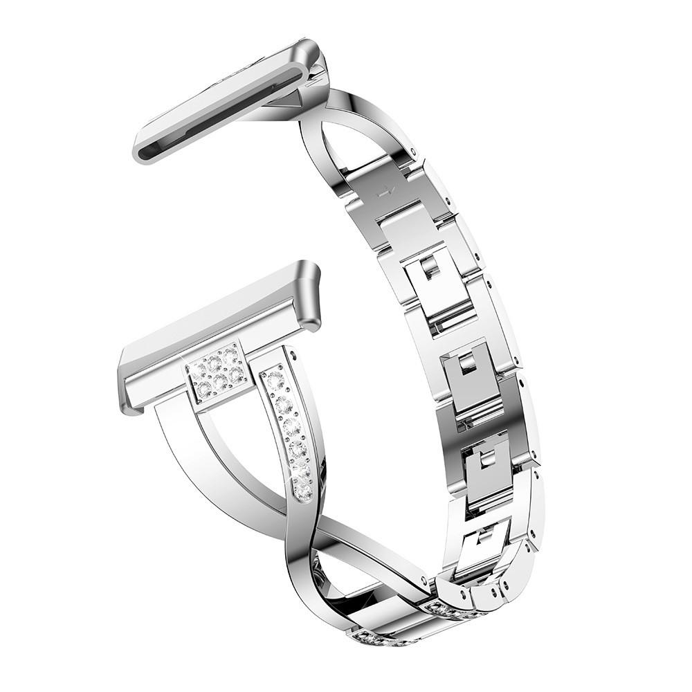 Bracelet Cristal Fitbit Sense 2, argent