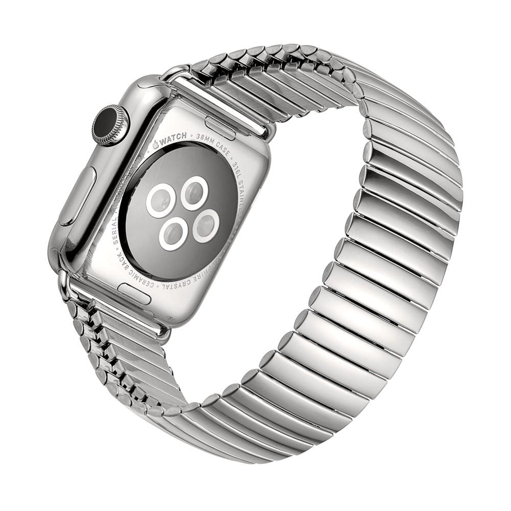Bracelet extensible en acier Apple Watch 41mm Series 9 argent