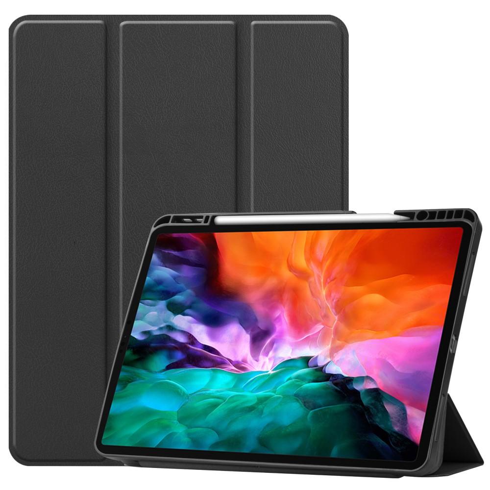 Étui Tri-Fold avec porte-stylo iPad Pro 12.9 5th Gen (2021), noir