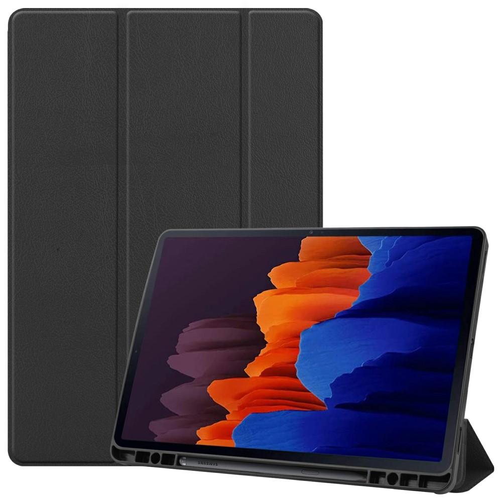 Étui Tri-Fold Samsung Galaxy Tab S7 Plus/S8 Plus 12.4 Noir