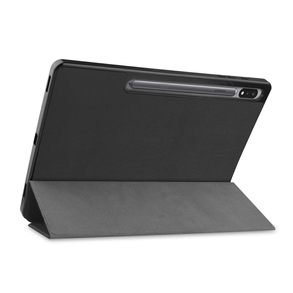 Étui Tri-Fold Samsung Galaxy Tab S7 Plus/S8 Plus 12.4 Noir
