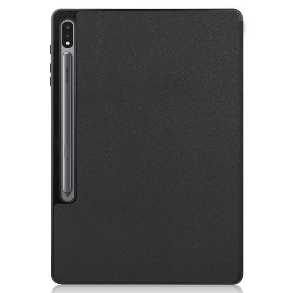 Étui Tri-Fold Samsung Galaxy Tab S7 Plus/S8 Plus 12.4 Noir