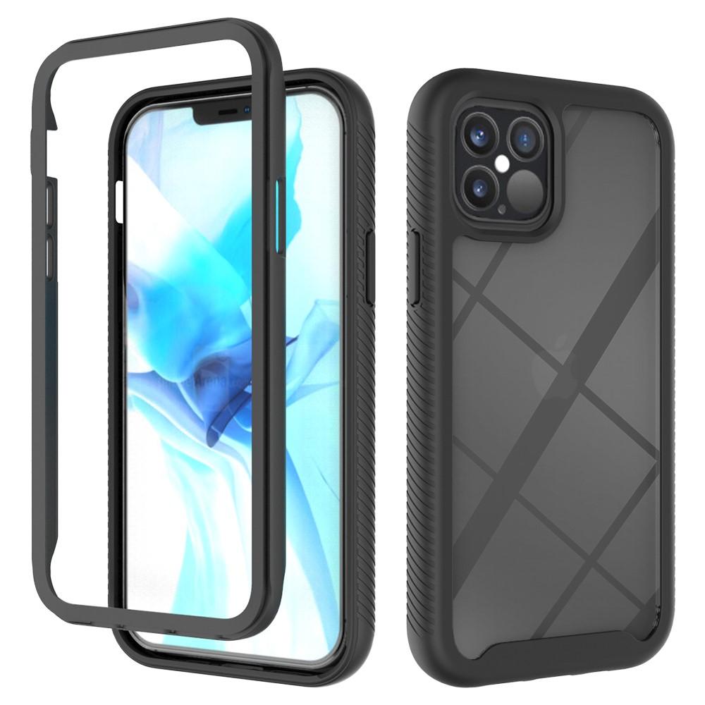 Coque de couverture complète iPhone 12/iPhone 12 Pro, Noir