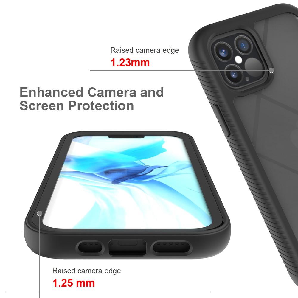 Coque de couverture complète iPhone 12/iPhone 12 Pro, Noir