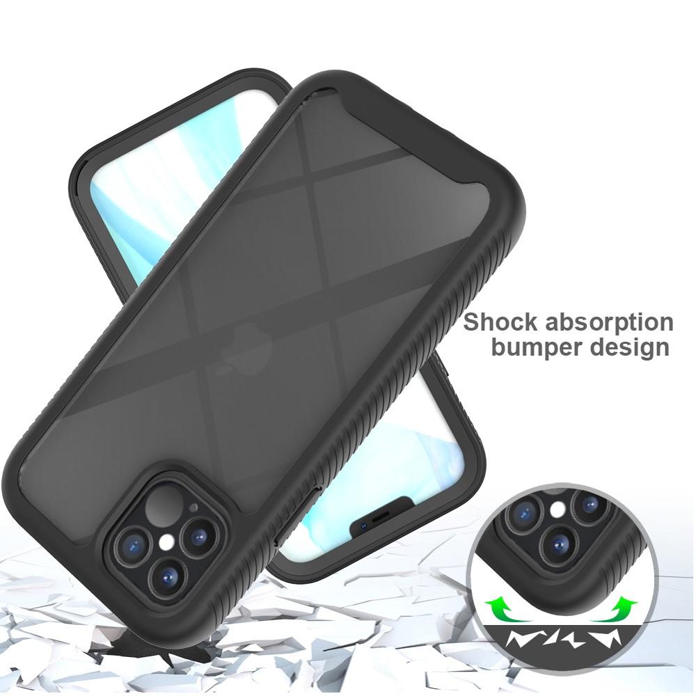 Coque de couverture complète iPhone 12/iPhone 12 Pro, Noir